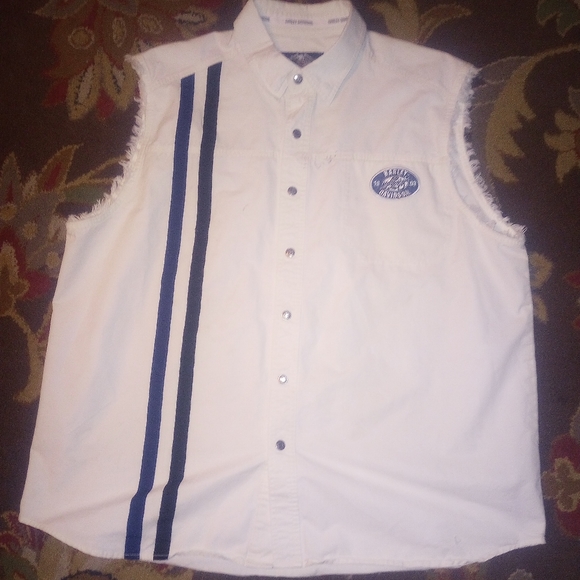Harley Davidson biker sleeveless jacket Y2K vintage 2XL large - Picture 2 of 5